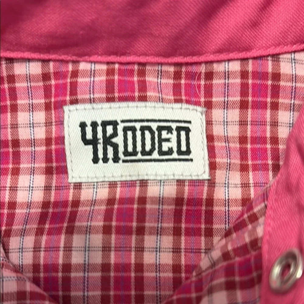 Pink Plaid Button Down Kids Shirt